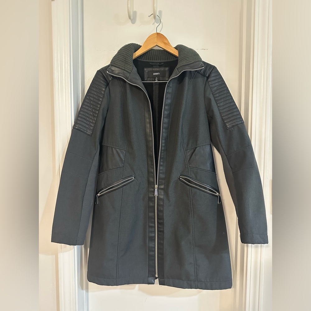 Avanti Black Trench Coat for Women